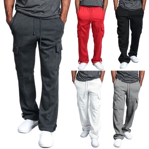 Men's Solid Color Multiple Pockets Men's Clothing