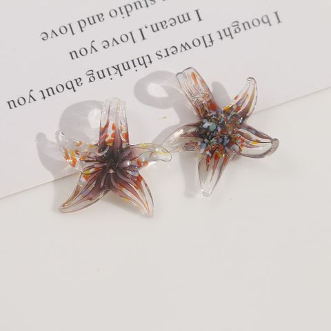 Ice Transparent Glaze Colorful Butterflies And Polka Dots Starfish Pendant Diy Three-Dimensional Glaze Earrings Necklace Bracelet Material Wholesale