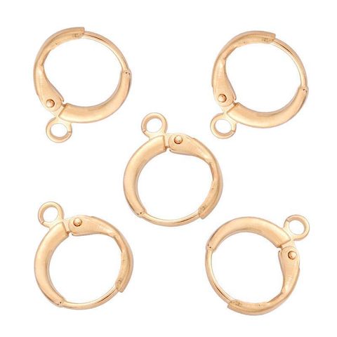 Simple Style Solid Color Metal Plating Jewelry Accessories 10 Pieces