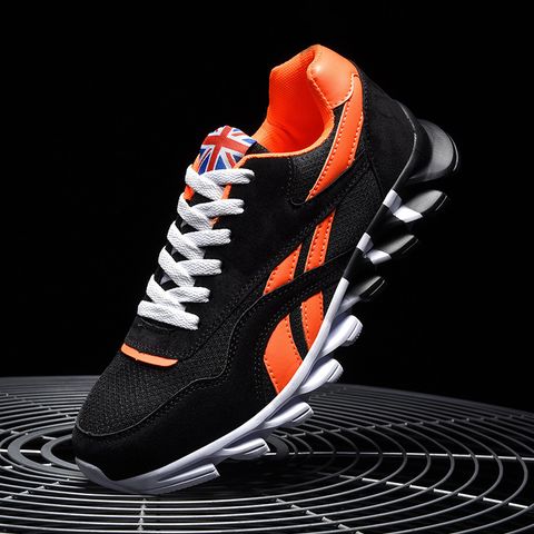 Men's Sports Geometric Round Toe Sports Shoes