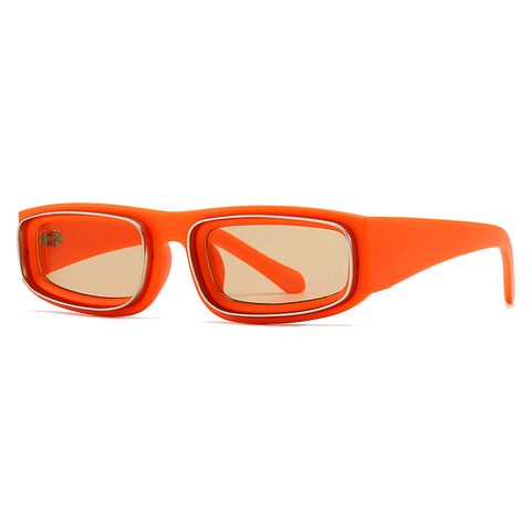 Estilo IG Estilo Moderno Color Sólido Ordenador Personal Cuadrado Fotograma Completo Gafas De Sol Mujer