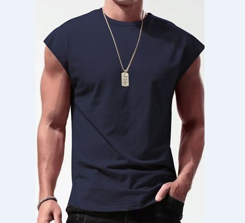 Men's Solid Color T-shirt Men's Clothing