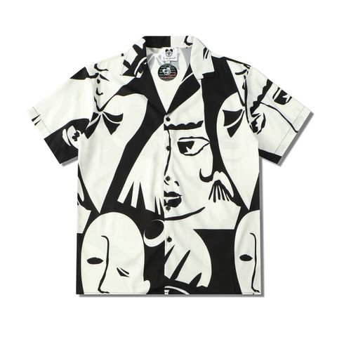 Men's Mask Printing Blouse Men's Clothing