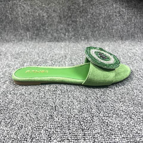 Women's Basic Solid Color Open Toe Slides Slippers