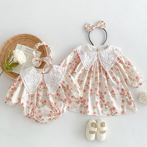 Cute Flower Cotton Baby Rompers
