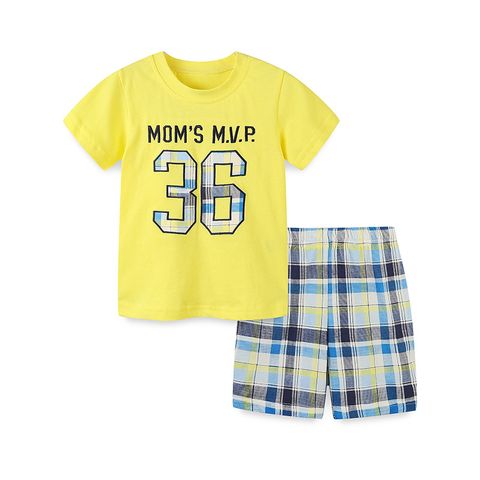 Casual Letter Cotton Boys Clothing Sets