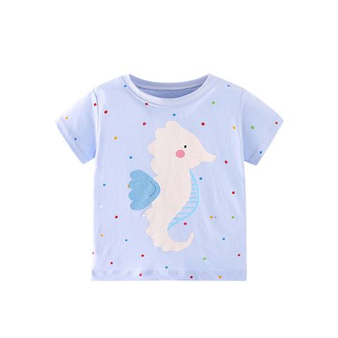 Cute Animal Round Dots Cotton T-shirts & Shirts