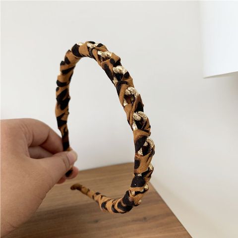 Women's Lady Classic Style Korean Style Leopard Cloth Hair Band