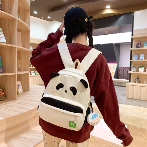 Large Water Repellent 19 Inch Panda Daily School Backpack
