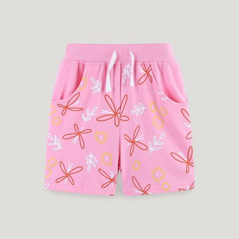 Cute Sports Flower Printing Cotton Pants & Leggings