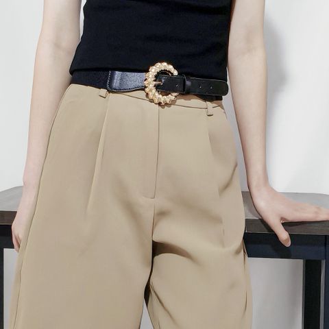 Modern Style Classic Style Commute Geometric Pu Leather Women's Leather Belts
