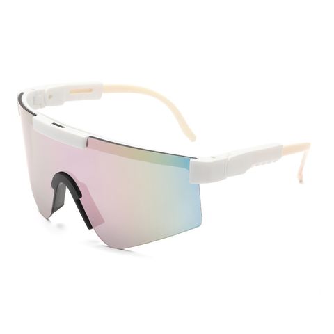 Simple Style Classic Style Color Block Pc Special-Shaped Mirror Half Frame Women's Sunglasses