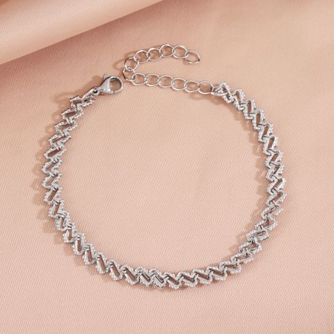 Wholesale Jewelry Basic Modern Style Classic Style Solid Color Alloy Bracelets