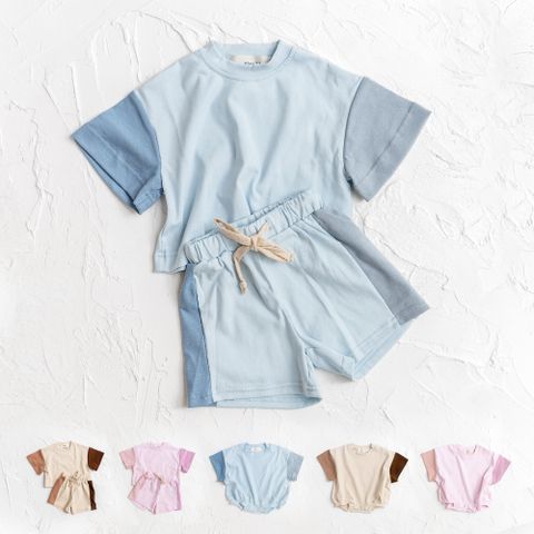 Casual Estilo Simple Color Sólido Algodón Conjuntos De Ropa Para Niños