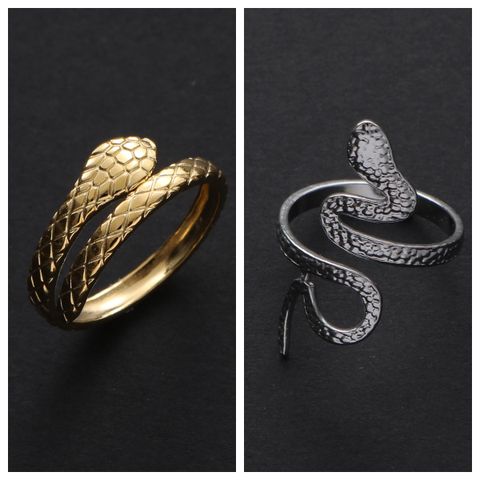 Wholesale Jewelry Glam Classical Cute Snake Alloy Plating Open Rings