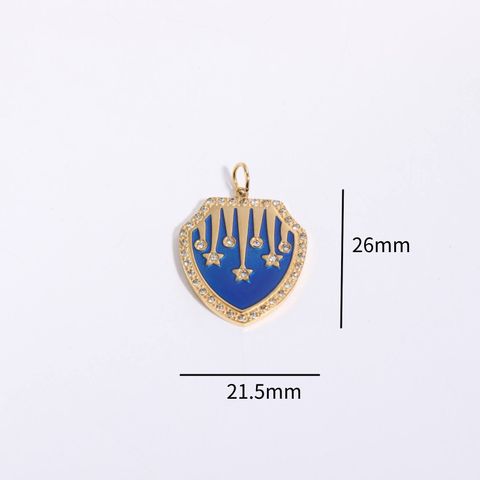 Wholesale Basic Simple Style Classic Style Geometric Constellation Copper Gold Plated Glass Zircon