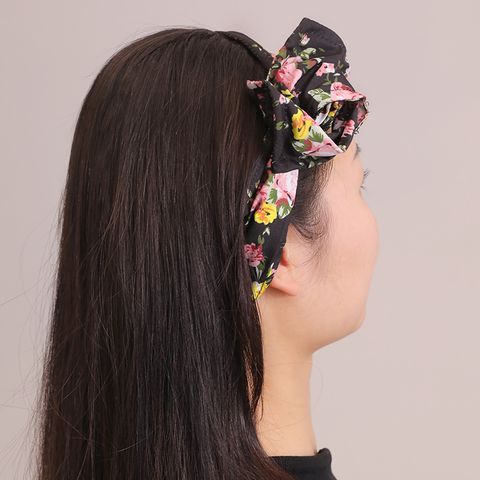 Women's Casual Classic Style Floral Cloth Printing Hair Band
