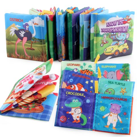 Baby Cloth Book Animal Cartoon Letter Cloth Toys