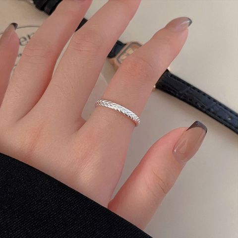 Sterling Silver Casual Plating Geometric Rings
