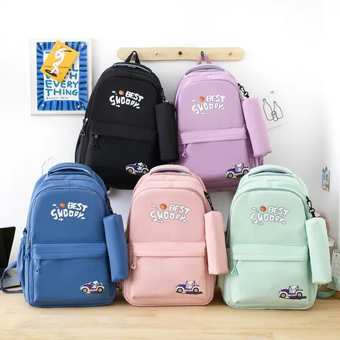 Waterproof 20 Inch Cartoon Letter Casual School School Backpack