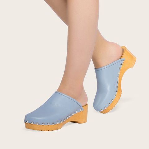 Women's Casual Solid Color Round Toe Mules