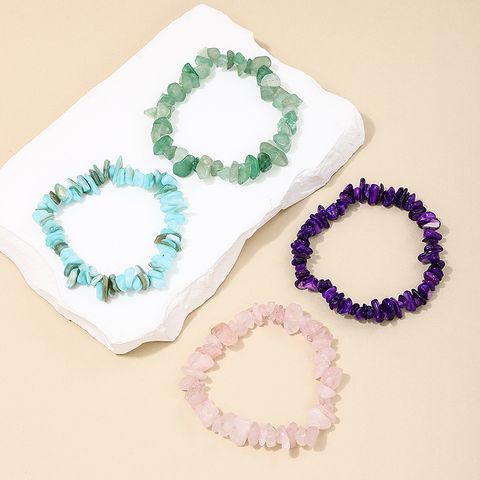 Simple Style Classic Style Color Block Stone Beaded Women's Bracelets