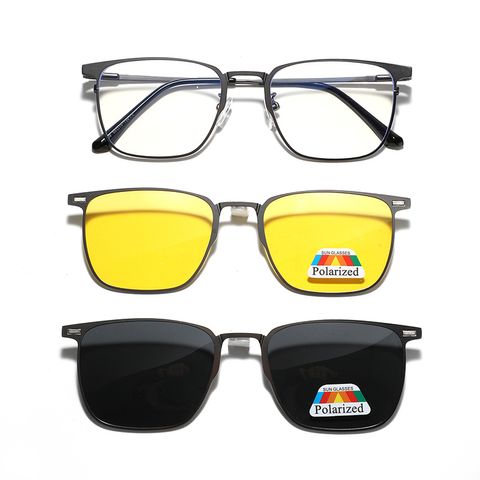 Original Design Solid Color Tac Square Full Frame Women's Sunglasses