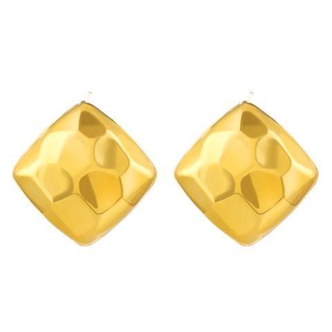1 Pair Simple Style Classic Style Water Droplets Titanium Steel 18K Gold Plated Ear Studs