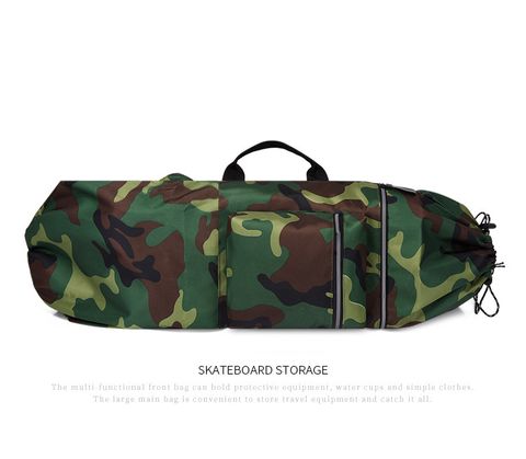Waterproof 45 Inches Solid Color Camouflage Outdoor Drawstring Backpack
