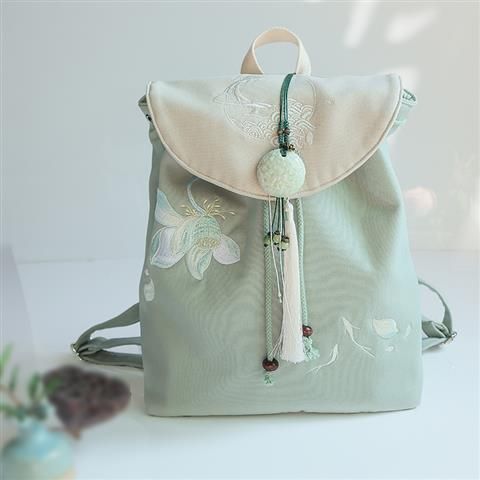 Water Repellent 17 Inch Flower Daily Women's Backpack
