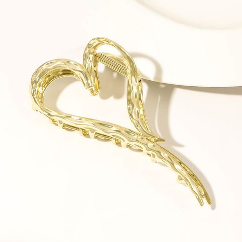 Women's IG Style Heart Shape Metal Plating Hair Claws