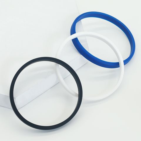 Simple Style Sports Solid Color Silica Gel Wholesale Wristband