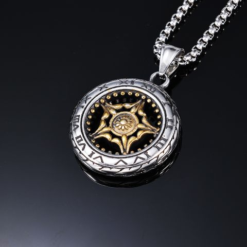 1 Piece 304 Stainless Steel Geometric Pendant Chain