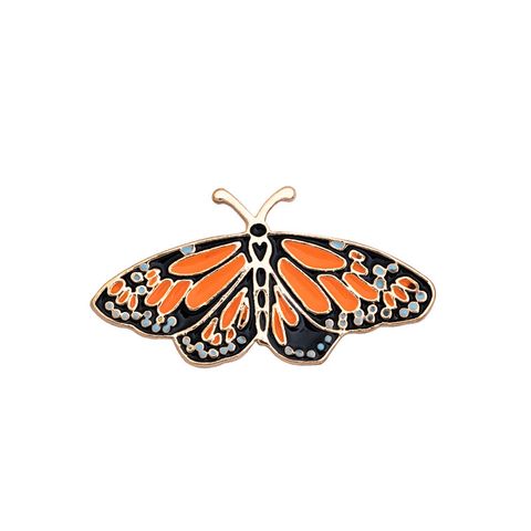 Cartoon Creative Butterfly Shape Dripping Brooch Wholesale