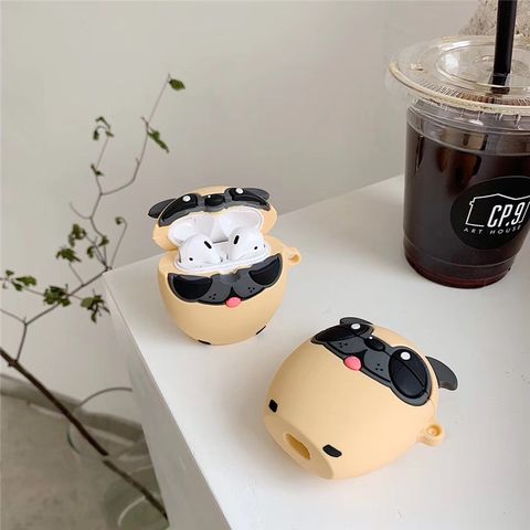 Cartoon Stereo Adorable Dog Big Brother Dog  Airpods1/2 Bluetooth Wireless Headset Protective Cover Drop-resistant Applicable