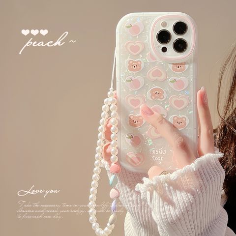 Fashion Peach Bear Tpu   Phone Accessories