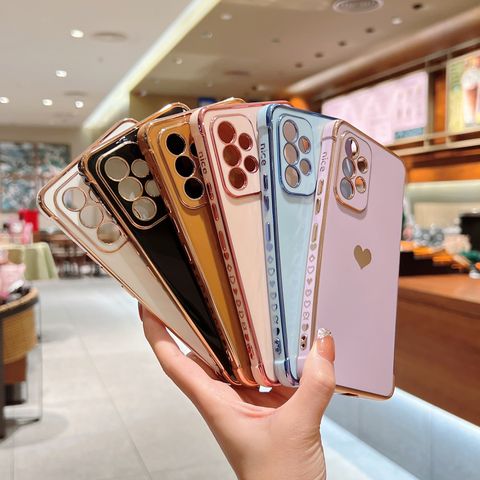 Simple Style Heart Shape Tpu    Phone Accessories