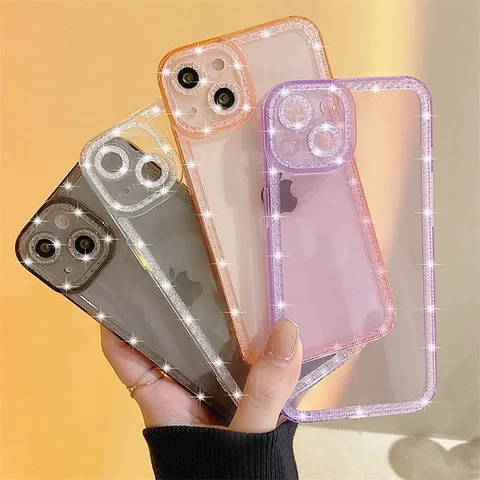 Estilo Simple Transparente Tpu   Fundas De Teléfono