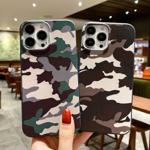 Simple Style Camouflage Tpu   Phone Cases
