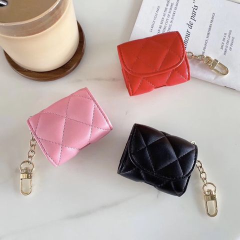 Luxury Rhombus Leather Case For Airpods Pro Protective Sleeve  Bluetooth Earphone Cover New 2/3 Generation