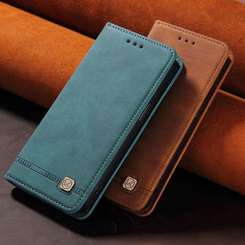 Business Solid Color Tpu Pu Leather    Phone Accessories