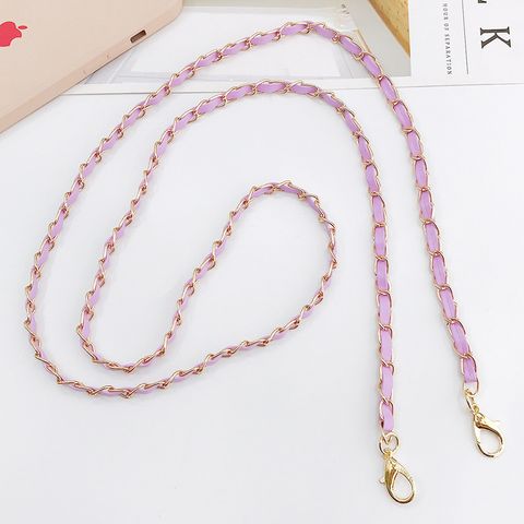 Metal Bags Chain Girls Slung Over One Shoulder Phone Cover Lanyard Lanyard Lobster Buckle 110cm Gold Iron Chain Shoulder Strap