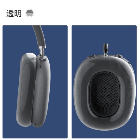Applicable Airpods Max Protective Case  Head-mounted Transparent Ear Cap Earphone Sleeves High Transparent Earmuffs Earphone Case