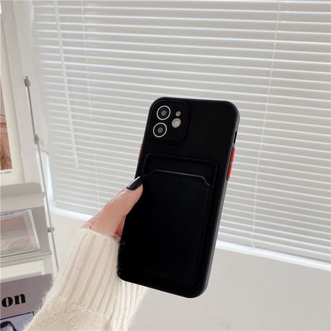 Simple Style Solid Color Silica Gel   Phone Cases