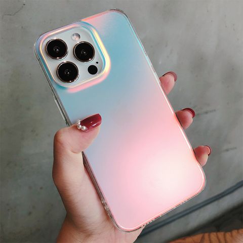 Casual Gradient Color Camouflage Silica Gel   Phone Cases