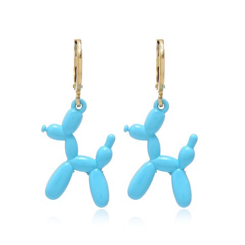 Wholesale Jewelry 1 Pair Cute Dog Alloy Drop Earrings