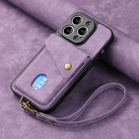 Vintage Style Solid Color Pu Leather   Phone Cases