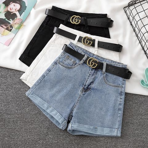 Women's Daily Casual Solid Color Shorts Shorts