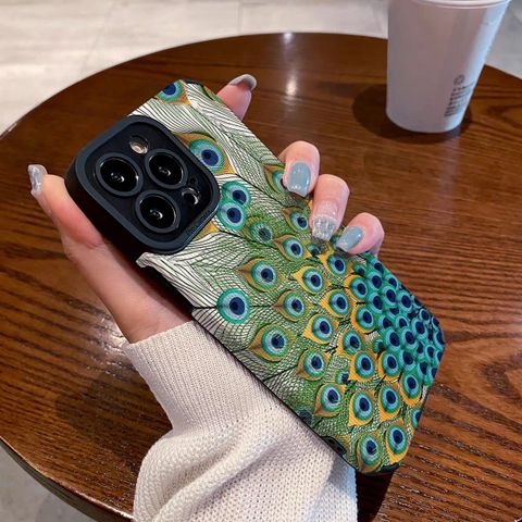 Simple Style Peacock Tpu   Phone Cases