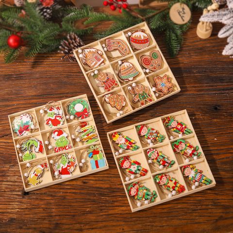Christmas Cartoon Style Cute Cartoon Character Gingerbread Cloth Indoor Party Festival Hanging Ornaments